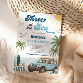 Surven 3e verjaardagsuitnodiging - Drie in het Zee Kaart