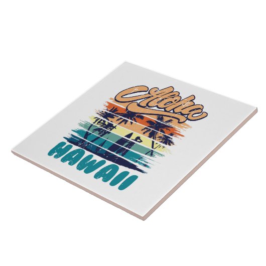 Surven - Aloha Hawaii Tegeltje (Zijkant)