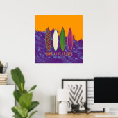 surven avonturen, stranddecor poster (Thuiskantoor)