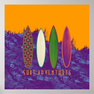 surven avonturen, stranddecor poster