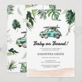 Surven Baby shower Kaart (Voorkant / Achterkant)