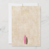 Surven Baby shower Uitnodiging  stijl Meisje (Achterkant)