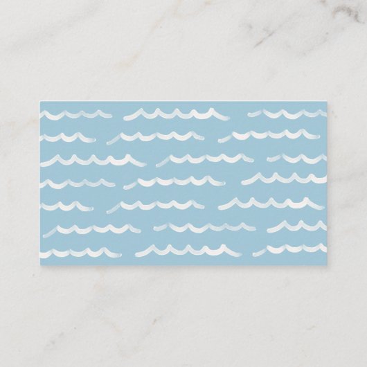 Surven Beach Baby shower Display Douche Informatiekaartje (Achterkant)