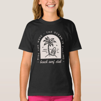 Surven Beach Club Surfing Lovers Crew Zwart T-shirt