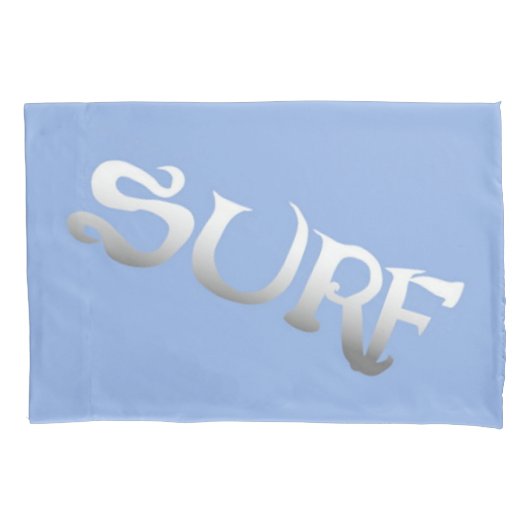 Surven blauw gekantelde standaard kussensloop (Voorkant)