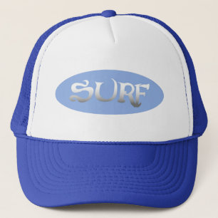 Surven blauw ovaal pet