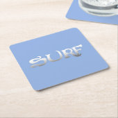 Surven blauw papier onderzetters (Schuin)