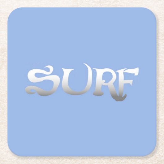 Surven blauw papier onderzetters (Voorkant)