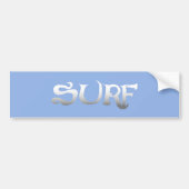 Surven blauwe bumper sticker (Voorkant)
