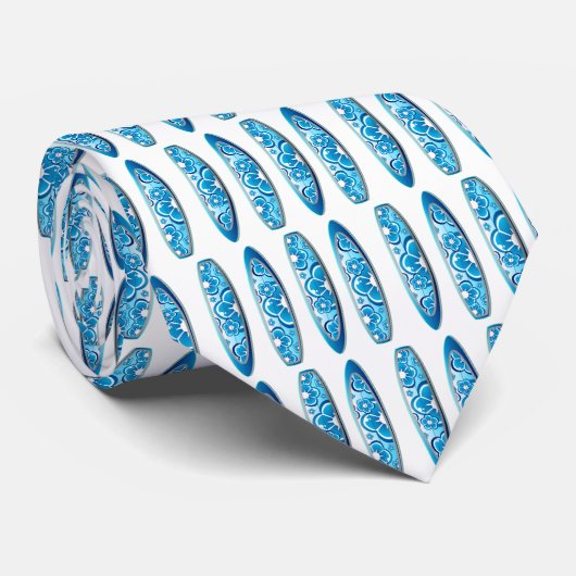 surven boards blauw stropdas (Opgerold)