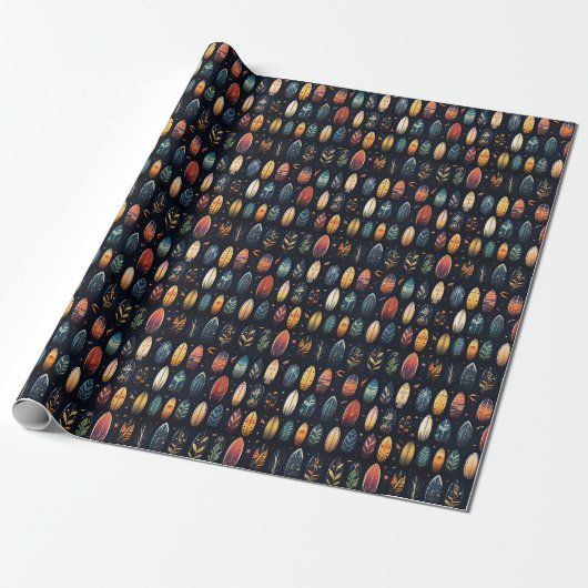 Surven Boards op zwart Cadeaupapier (Uitgerold)