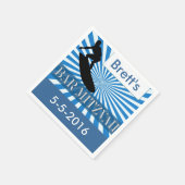 Surven bord Designer Bar Mitzvah Napkins Servetten (Hoek)