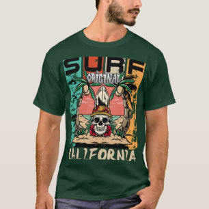 Surven California Skull & Palm Graphic T-shirt