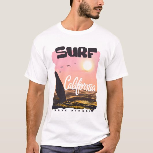 Surven California Wave Riders T-shirt (Voorkant)