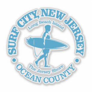 Surven City (surfer) Sticker
