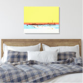 Surven Dagen - Galveston Island, Pleasure Pier Canvas Afdruk (Insitu (Slaapkamer))