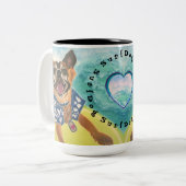 Surven Dogs Tweekleurige Koffiemok (Voorkant links)