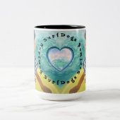 Surven Dogs Tweekleurige Koffiemok (Center)