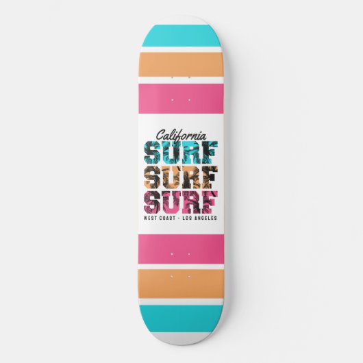 Surven Dreams: California Sunset Edition aangekond Persoonlijk Skateboard (Voorkant)