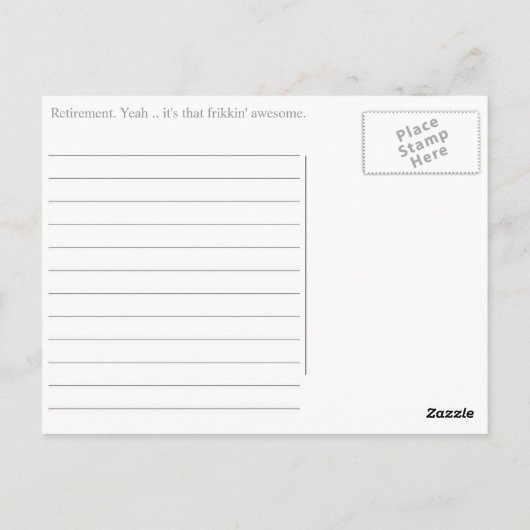 SURVEN: Eindeloos Weekend Briefkaart (Achterkant)