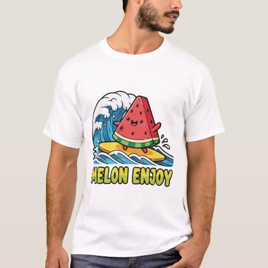 Surven en snacks t-shirt (Voorkant)