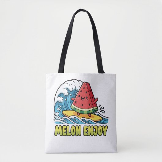 Surven en snacks tote bag (Voorkant)