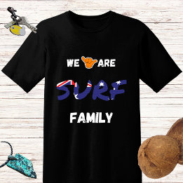 Surven familie ontwerp - shaka hand en Australië v T-shirt