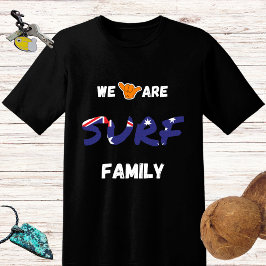 Surven familie ontwerp - shaka hand en Australië v T-shirt