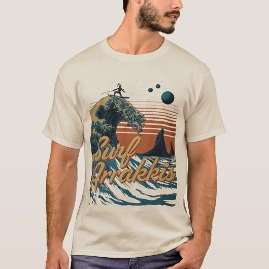 Surven in de duinen van Arrakis T-shirt (Voorkant)