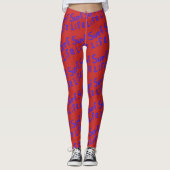 surven life Thunder_Cove rood blauw Leggings (Voorkant)