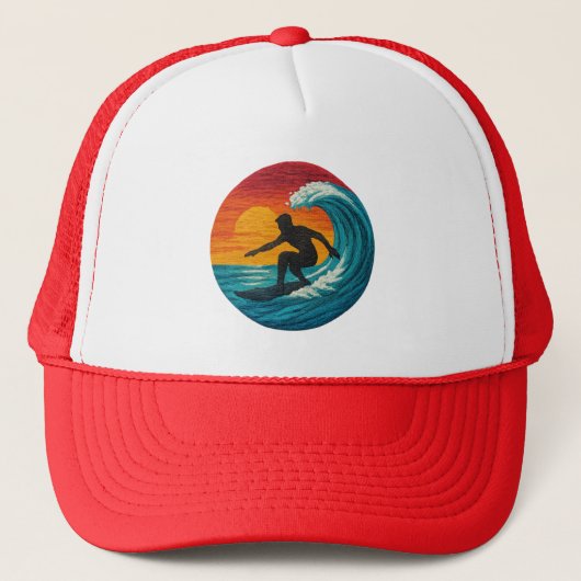 Surven Life-Wave & Surfboard Trucker Pet (Voorkant)