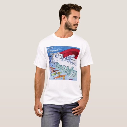Surven Magneet mannen wit T-shirt (Voorkant volledig)