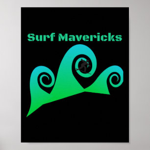 Surven Maverick's Surfen Californië Stranden Poster