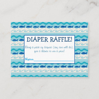 Surven 'N Fishies Diaper Raffle Tickets Informatiekaartje