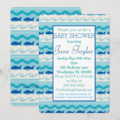 Surven 'N Fishies Nautisch Baby shower Kaart (Voorkant / Achterkant)