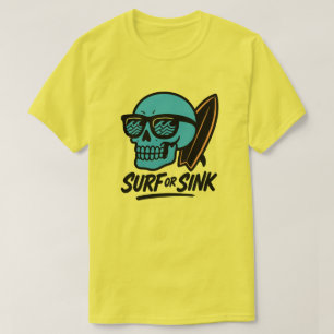Surven of zinken schedel t-shirt