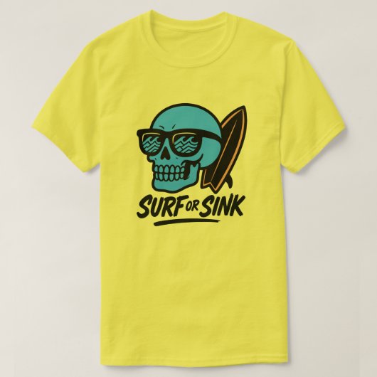 Surven of zinken schedel t-shirt (Design voorkant)