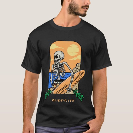 Surven omhoog Cool Beach Vibes T-shirt (Voorkant)