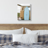 Surven omhoog | Surfplank Volkswagen Beach Paintin Canvas Afdruk (Insitu (Slaapkamer))