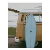 Surven omhoog | Surfplank Volkswagen Beach Paintin Perfect Poster (Voorkant)