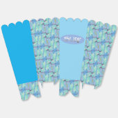 Surven ovale blauw popcorn dozen bedankdoosjes (Ongevouwen)