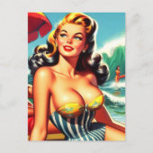 Surven pin-up Briefkaart (Voorkant)