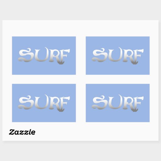 Surven rechthoek grote stickers (Vel)