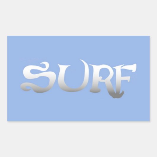 Surven rechthoek grote stickers (Voorkant)