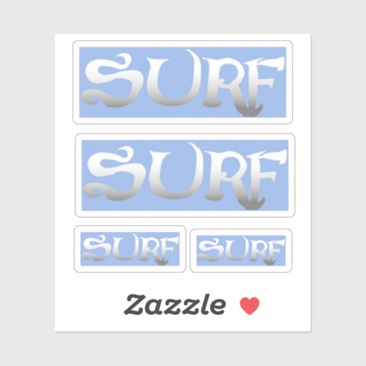 Surven rechthoekstickers sticker (Vel)