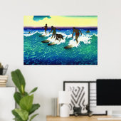 Surven schilderen Honolulu Poster (Thuiskantoor)