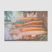 Surven Shack Surf Board Beach Decoupage Papier (Voorkant)
