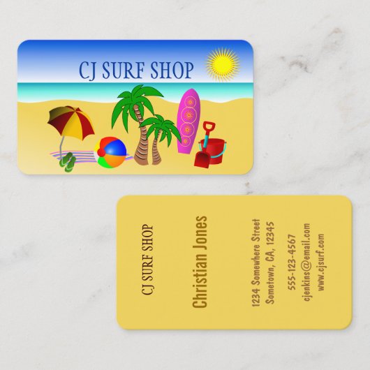 Surven Shop Visitekaartje (Voorkant / Achterkant)