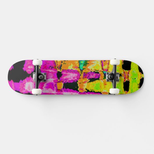 Surven stijl kleuren: Paarse en olijfgroen Persoonlijk Skateboard (Horizontaal)
