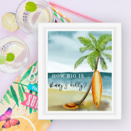 Surven strand - Hoe groot is mama's buik Poster